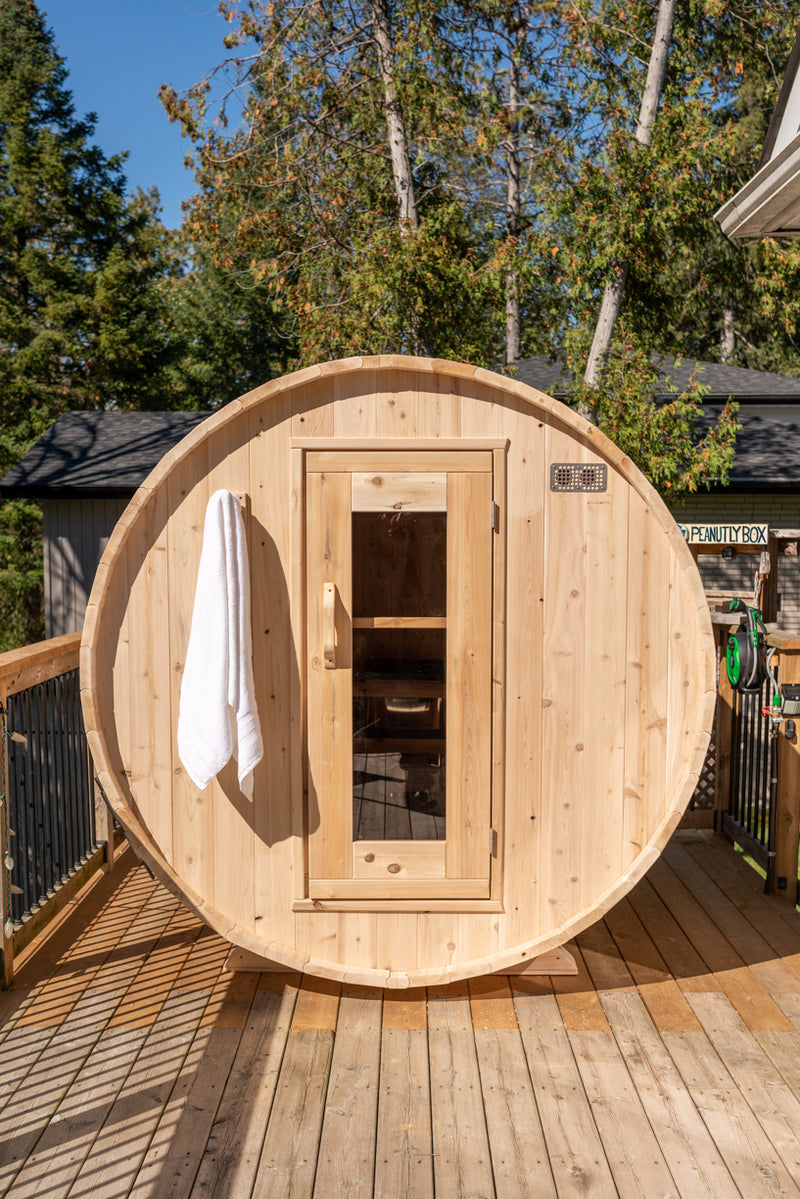Dundalk Leisurecraft Canadian Timber Harmony Barrel Outdoor Sauna