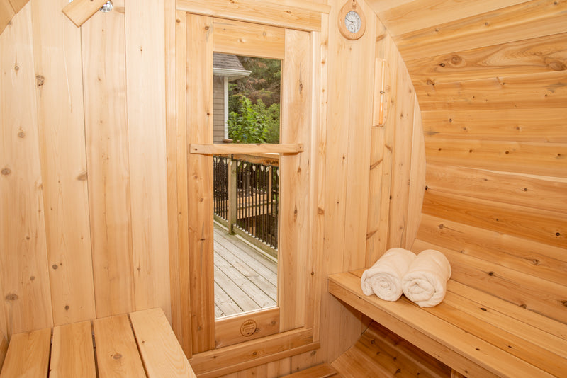 Dundalk Leisurecraft Canadian Timber Harmony Barrel Outdoor Sauna