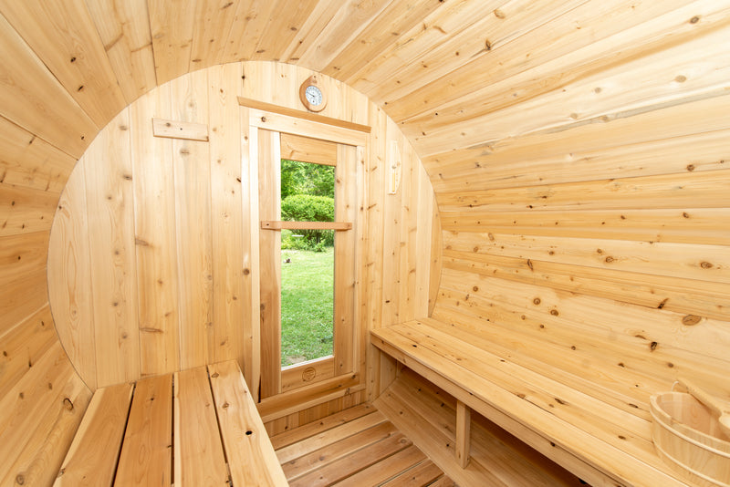 Dundalk Leisurecraft Canadian Timber Harmony Barrel Outdoor Sauna