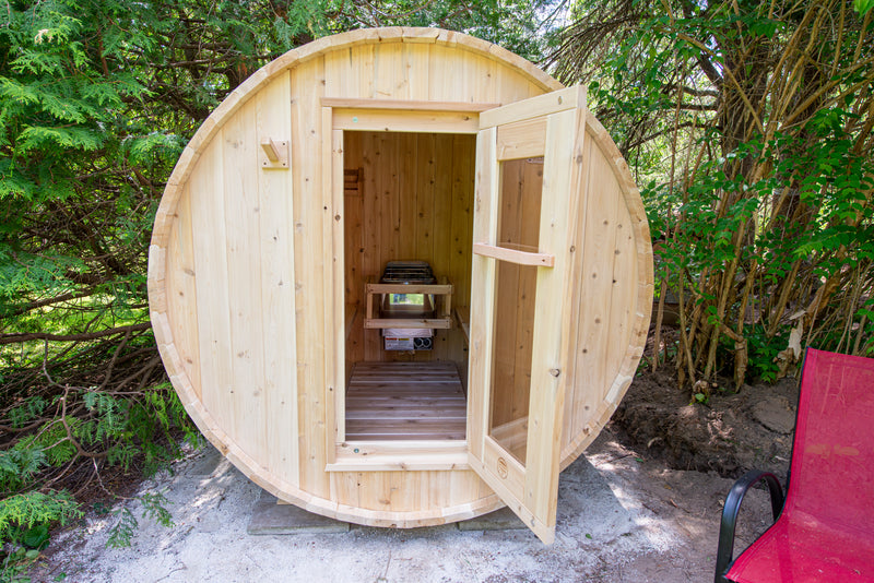 Dundalk Leisurecraft Canadian Timber Harmony Barrel Outdoor Sauna