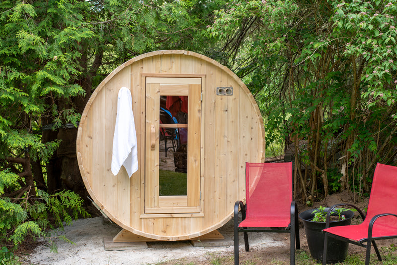 Dundalk Leisurecraft Canadian Timber Harmony Barrel Outdoor Sauna
