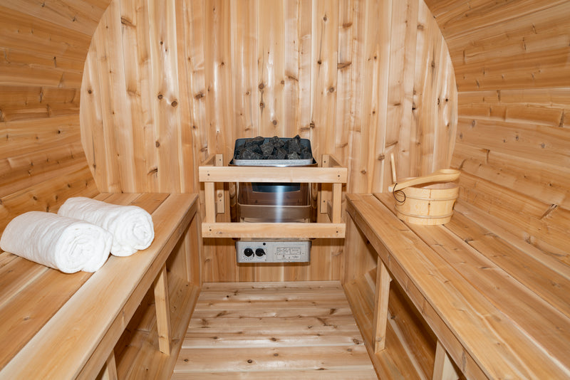 Dundalk Leisurecraft Canadian Timber Serenity Outdoor Barrel Sauna