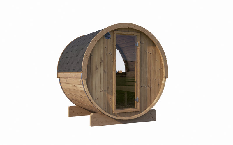 SaunaLife Model E7W 4 Person Sauna Barrel