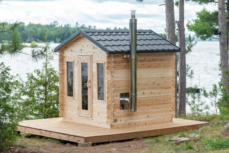 Dundalk Leisurecraft Canadian Timber Georgian Outdoor Cabin Sauna