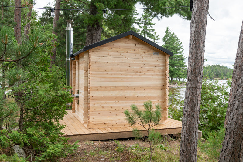Dundalk Leisurecraft Canadian Timber Georgian Outdoor Cabin Sauna