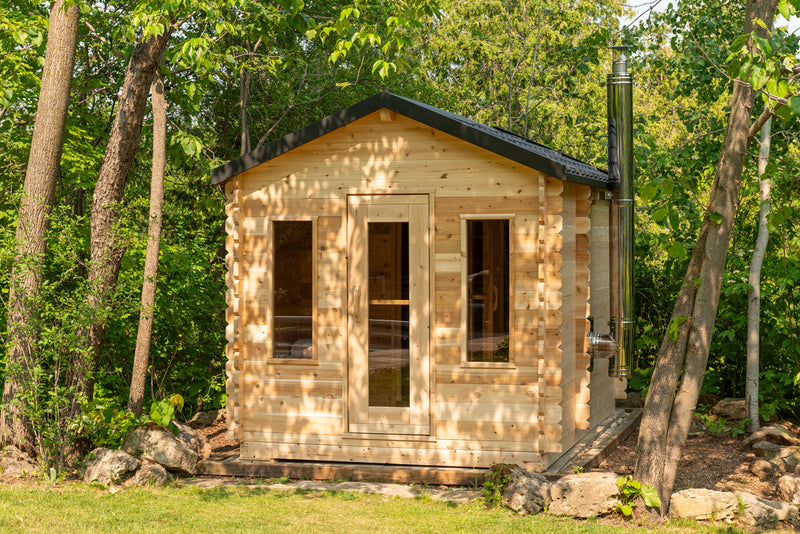 Dundalk Leisurecraft  Canadian Timber Georgian Cabin Sauna with Changeroom