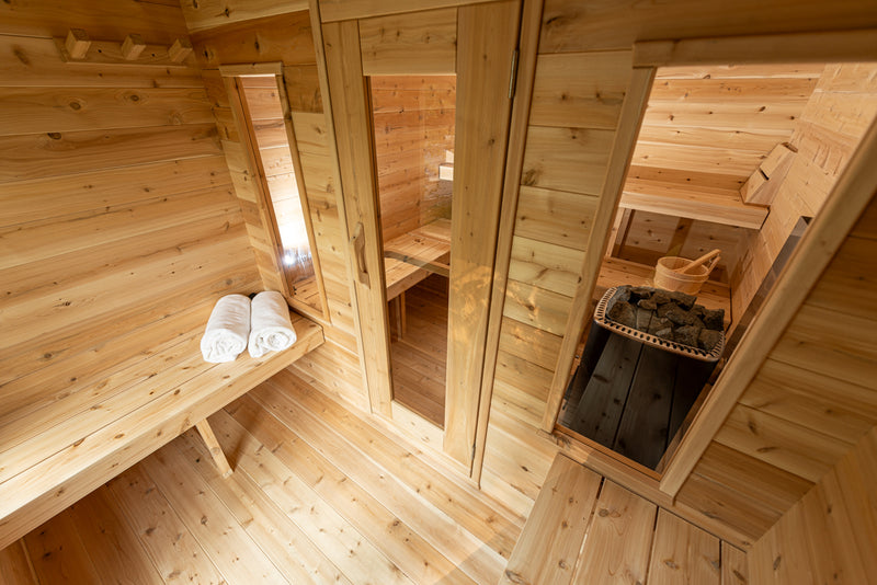 Dundalk Leisurecraft  Canadian Timber Georgian Cabin Sauna with Changeroom
