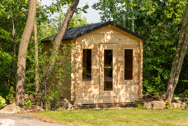 Dundalk Leisurecraft  Canadian Timber Georgian Cabin Sauna with Changeroom