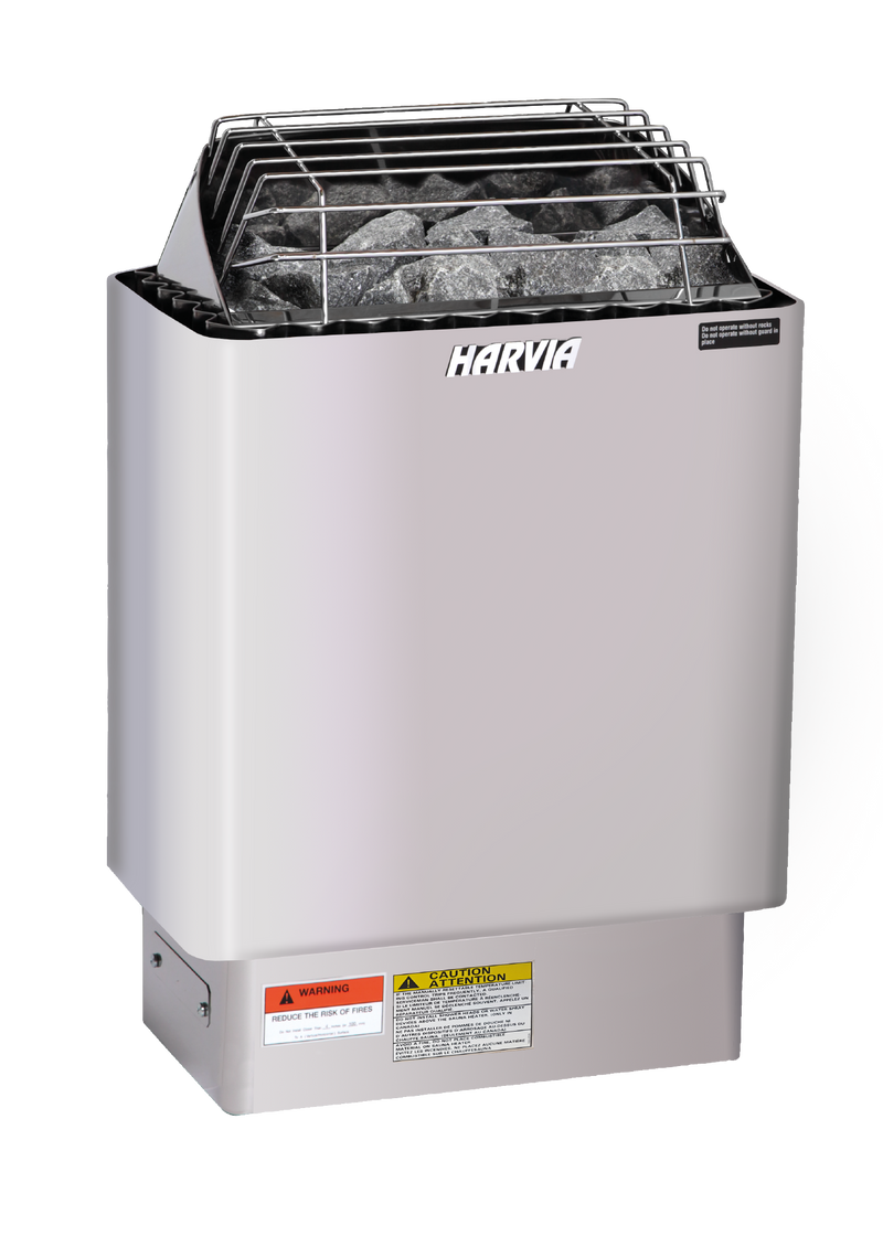 Harvia KIP Series  Stainless Steel Sauna Heater at 240V 1PH with Built-In Time and Temperature Control