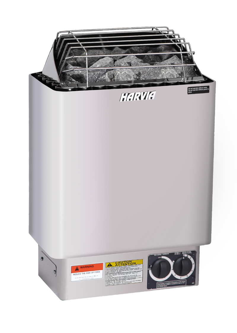 Harvia Kip Series  Stainless Steel Sauna Heater at 240V 1PH