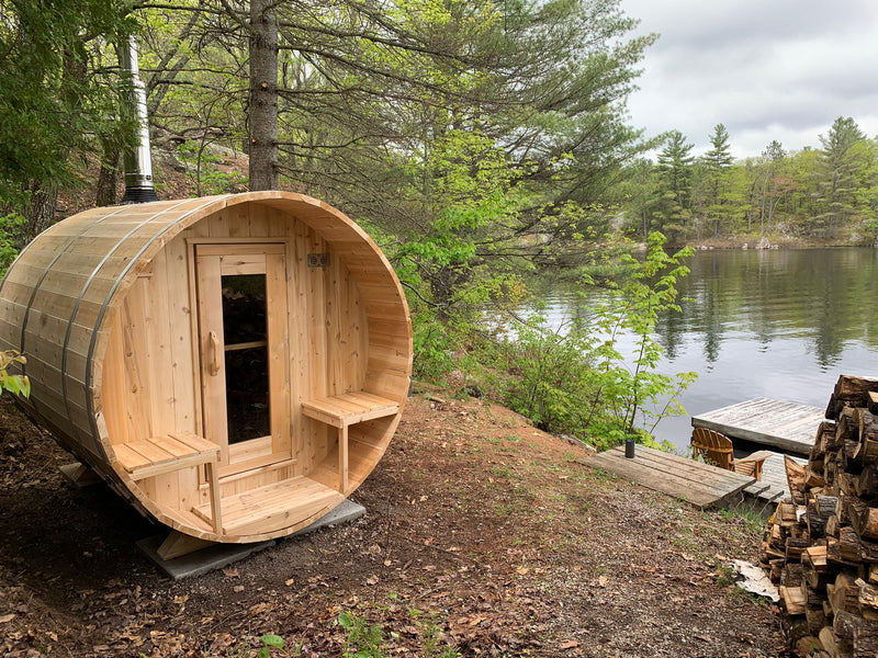 Dundalk Leisurecraft Canadian Timber Serenity Outdoor Barrel Sauna