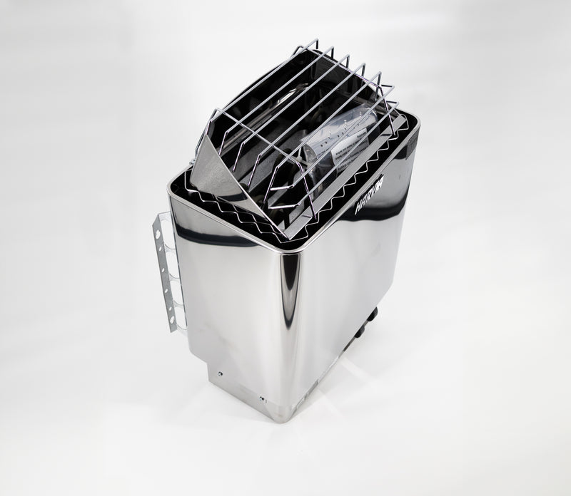 Harvia KIP Series  Stainless Steel Sauna Heater at 240V 1PH with Built-In Time and Temperature Control