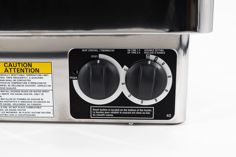 Harvia KIP Series  Stainless Steel Sauna Heater at 240V 1PH with Built-In Time and Temperature Control