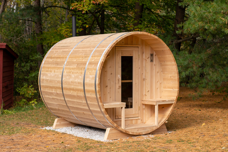 Dundalk Leisurecraft Canadian Timber Serenity Outdoor Barrel Sauna