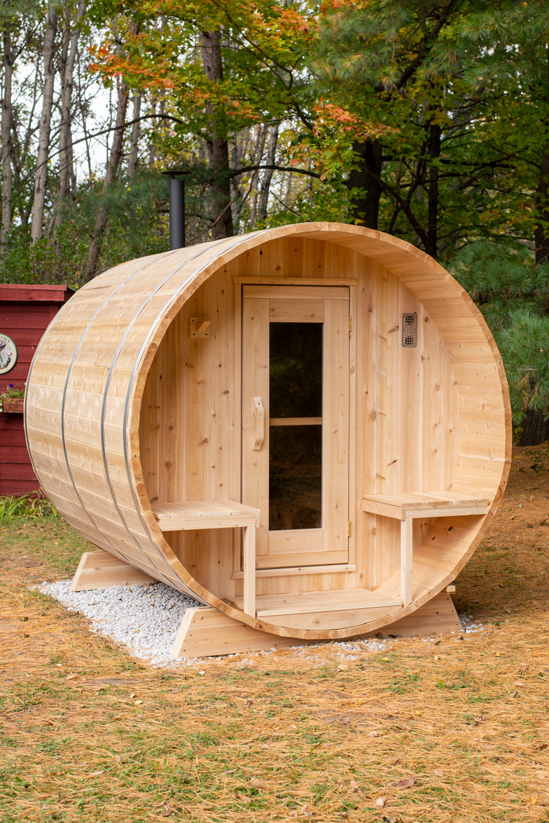 Dundalk Leisurecraft Canadian Timber Serenity Outdoor Barrel Sauna