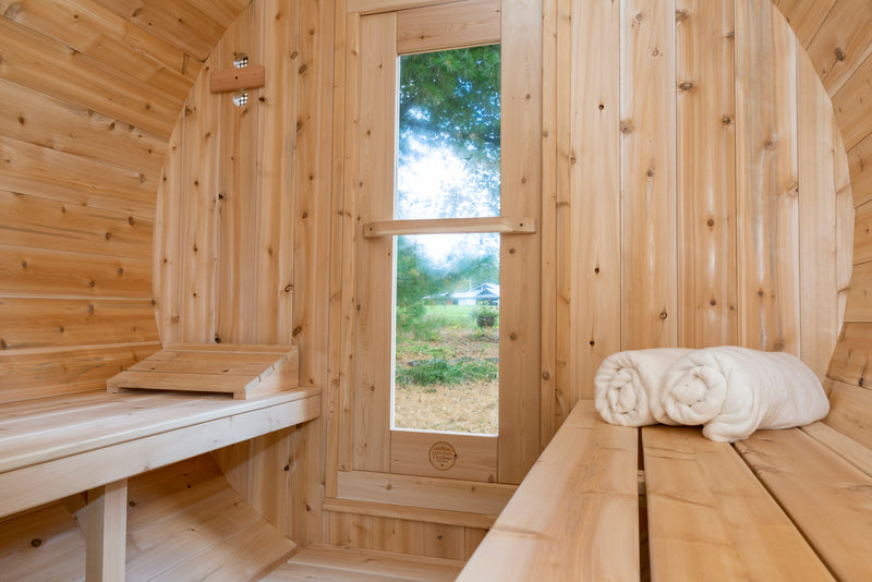 Dundalk Leisurecraft Canadian Timber Serenity Outdoor Barrel Sauna