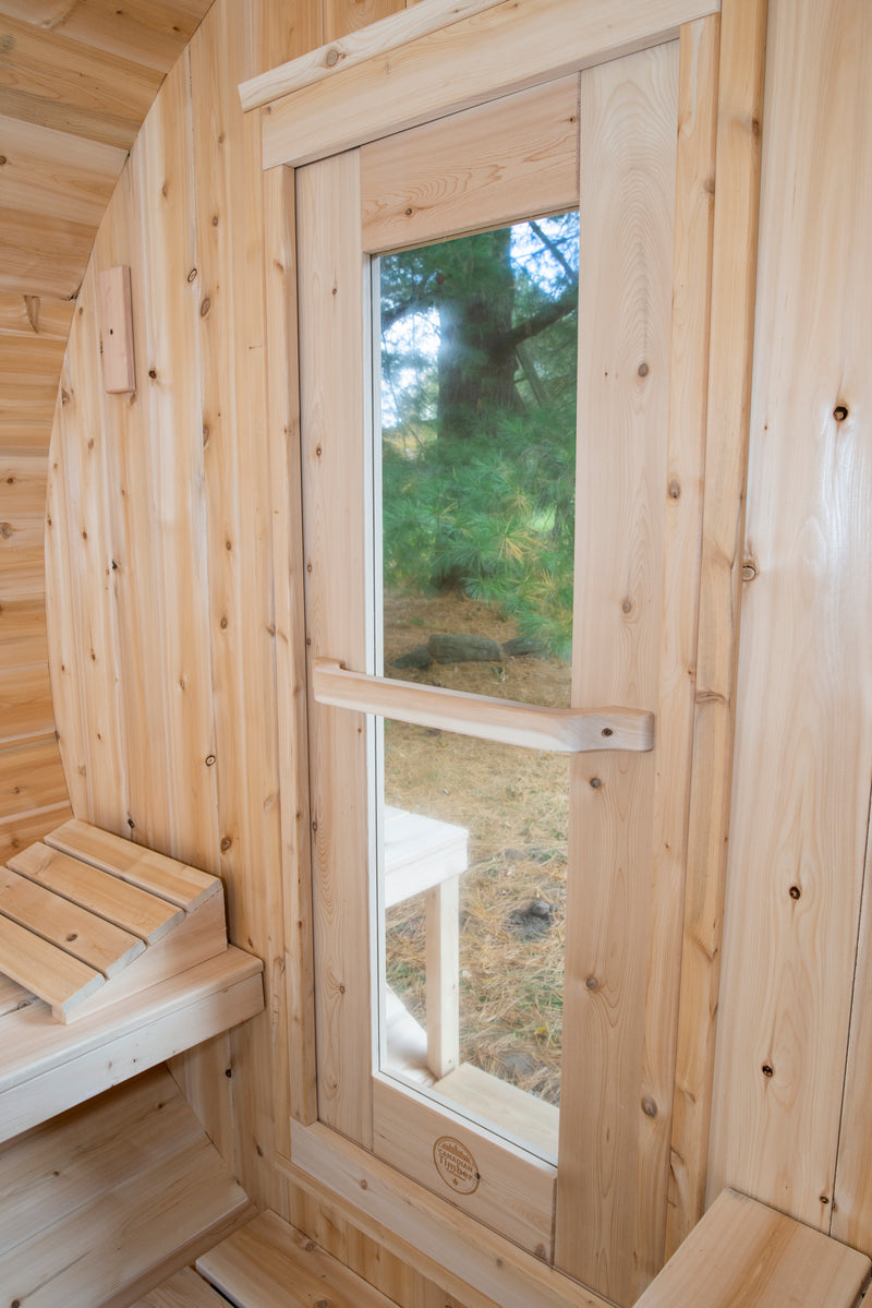 Dundalk Leisurecraft Canadian Timber Serenity Outdoor Barrel Sauna