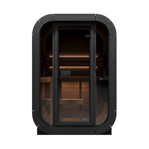 SaunaLife Model CL3G 2 Person Cube-Series Outdoor Home Sauna