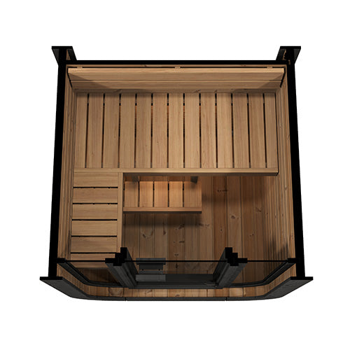 SaunaLife Model CL3G 2 Person Cube-Series Outdoor Home Sauna