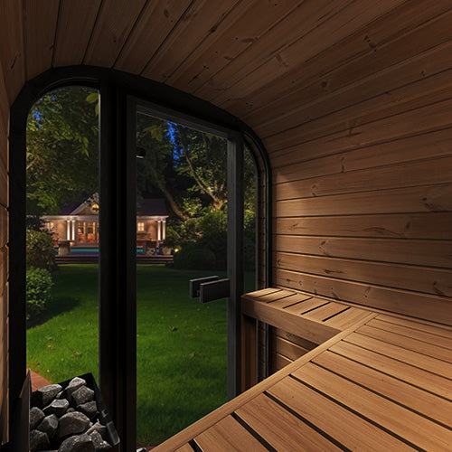 SaunaLife Model CL3G 2 Person Cube-Series Outdoor Home Sauna