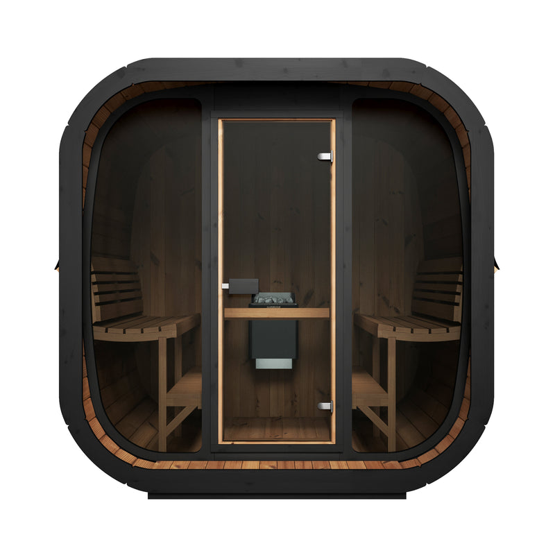 SaunaLife Model CL7G 6 Person Cube-Series Outdoor Home Sauna