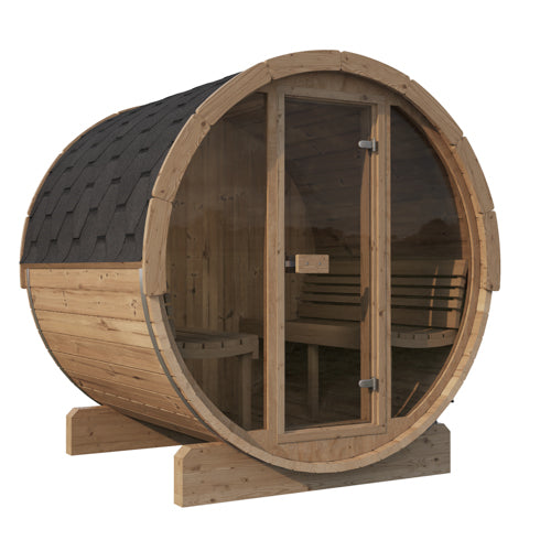 SaunaLife Model E7G 4 Person Sauna Barrel