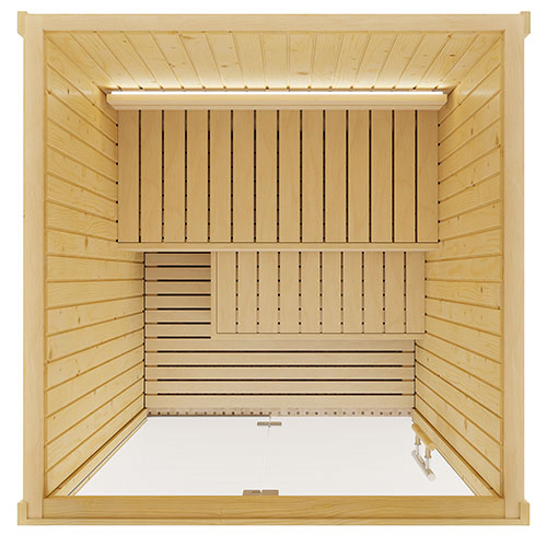 SaunaLife Model X2 XPERIENCE 1-2 person Series Indoor Sauna w/LED Light System