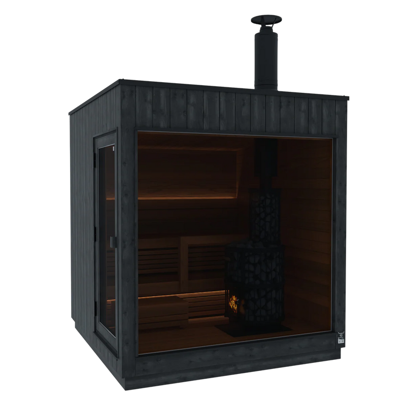 ThermaSol Nordic Misty Dark Nordic Spruce 2-3 Person Outdoor Sauna