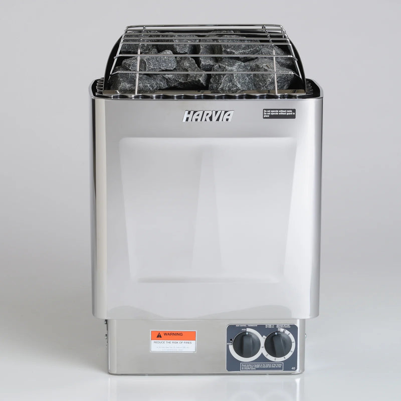 Harvia KIP Series  Stainless Steel Sauna Heater at 240V 1PH with Built-In Time and Temperature Control