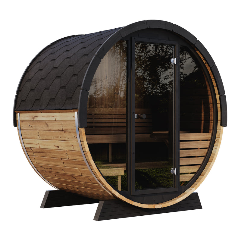 SaunaLife Model EE6G 4 Person Sauna Barrel